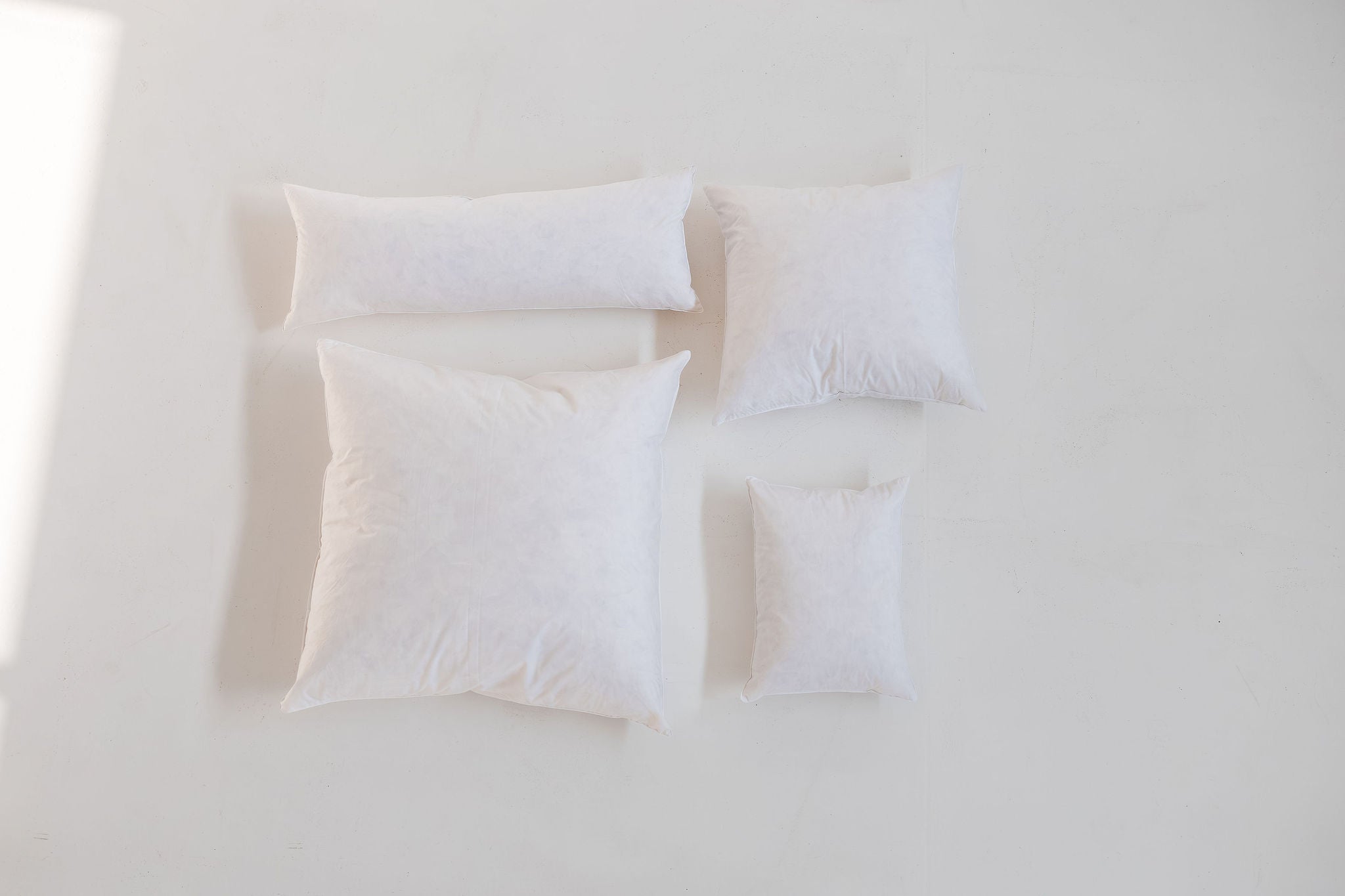 White pillows 